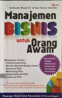 Image of MANAGEMEN BISNIS UNTUK ORANG AWAM